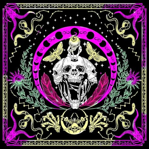 MEAKTSMI Divinations Tischdecke Kartenmatte Tisch astrologische Orakel Pad Tarotquadratisch Biber Tuch Brettspiel Pad