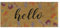 MY MAT Printed Coir Doormat, Perfect for Indoor and Outdoor Use, Large Welcome Mat for Front Door, Entryway and Patio (Hello)