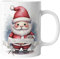 Tasse zu Weihnachten | Weihnachtstasse Tiere - Personalisiert mit Namen | Frohe Weihnachten - Kaffeetasse für Jungen und Mädchen - Weihnachtsmann | mug-txZ-132