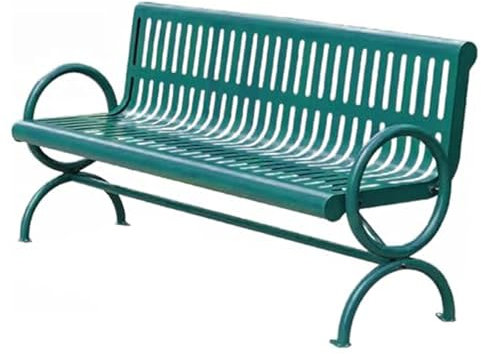 LYUCAYHQ Balkonbank Gartenbänke für Draußen mit Rücken- und Armlehnen Garden Bench Wetterfest und Stabil Geeignet für Veranda Hinterhof Park(Green,180cm/71in)