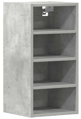 vidaXL Hanging Cabinet Riga Concrete Grey 30x29.5x60 cm Engineered Wood