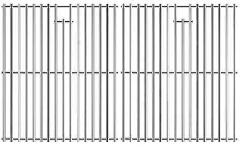 LOCVCDA 38,1 cm Grillroste Ersatz, Edelstahl-Grillroste für ausgewählte Gasgrill-Modelle von Broil King, Broil-Mate, Huntington und Sterling Gasgrill
