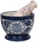 Divit Shilp Mortar and Pestle, Made of Heavy Duty Polished Hard Stone, Natural Stone Grinder For Spices, Pastes, Herbs, Seasoning etc. (Blue Mortar)