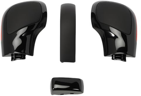 AUROLYNNE Schalthebel Auto Schaltknauf Abdeckung für Golf 6 7 R GTi Jeta MK6 GLI Leder Interieur Stilvoll Vielseitig