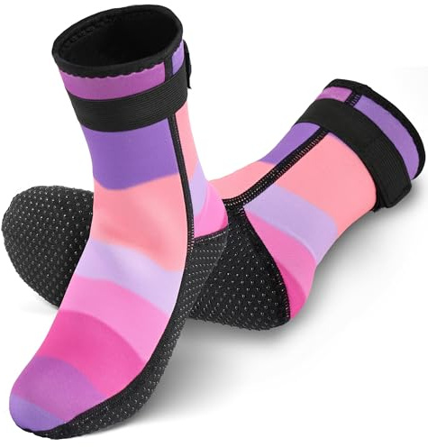 Pippia Kids 3mm Neoprene Water Socks, Anti-Slip Quick Dry Sand Socks