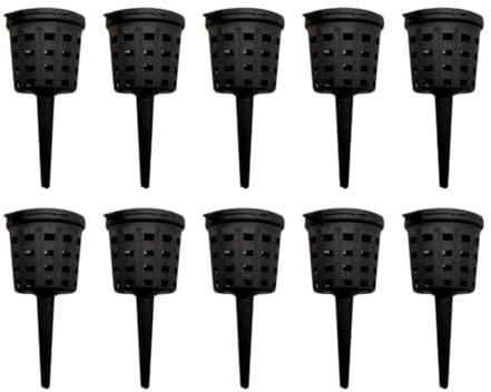 LOVIVER Panier d'engrais 10pcs Panettes Engrais Pankets en Maille Engrais Boîte d'engrais avec Couvercle pour balcons Jardin de Salon