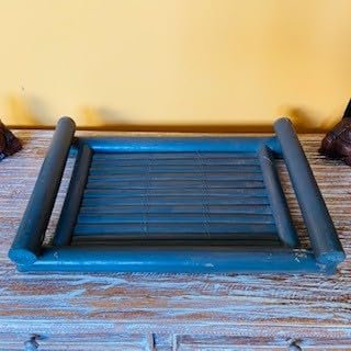 Plateau en bambou Porte Vivande Décor Ethnique