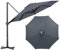 WORDFUN Auvent De Remplacement pour Parasol, Toile De Rechange pour 6/8 Baleines, 2M 2.5M 3M 3.5M Housse De Rechange Imperméable Et Durable, pour Parasol De Marché, Jardin, Terrasse(Gray,3M/6Ribs)