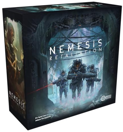 Awaken Realms, Nemesis: Retaliation, Grundspiel, Expertenspiel, Deutsch | Semi-kooperatives Sci-Fi-Horror-Abenteuer für 1-5 Spieler, 120-180 Minuten, strategisches Brettspiel ab 14 Jahren
