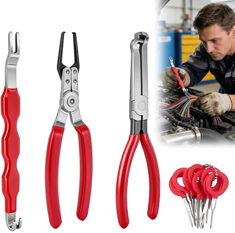 Lot de 4 connecteurs électriques, outils de séparation universels, outil de voiture, extracteur de prise électrique, extracteur de coupure automobile pour réparation automobile