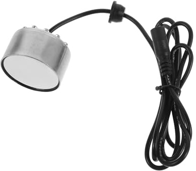 MAGICLULU Machine à Brouillard Petite Taille 12 LED Argentée, Atomiseur D'humidificateur d'air pour Étang et Fontaine, Brumisateur d'eau Intérieur et Extérieur, Décor Halloween, Générateur