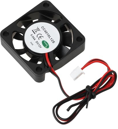 OTOTEC Ventilador de Refrigeración 4010 DC 12 v 40x40x10 mm Silencioso 2 Hilos Axial Reemplaza OEM CC4010L12S para Pequeña Electrónica
