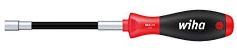 Wiha SoftFinish 341SF Hexagonal Socket Spanner Screwdriver with Flexible Shaft, 372130 0 wattsW, 0 voltsV, 13 mm x 175 mm