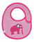 LÄSSIG Baby Lätzchen wasserabweisend Klettverschluss Baumwolle/Baby Bib Small, Wildlife Elephant
