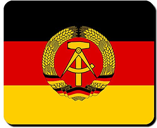 DDR Drapeau de l'Allemagne République démocratique allemande l'Allemagne blason insigne Logo Ossi Ostalgie – Tapis de souris Ordinateur PC Portable # 9510