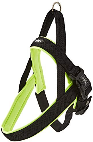 Nobby Norwegergeschirr Mesh Preno, neon gelb L: 50-64 cm + 42 cm, B: 25/35 mm, 1 Stück