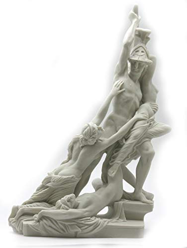 Unbekannt Der Raub der Persephone/Proserpina durch Pluto/Hades, Skulptur aus Alabaster, Statue, ca. 20 cm