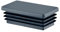 EMFA Lamellenstopfen für Rechteckrohre 80x50 mm Anthrazit 10 Stück Rechteckstopfen 50x80, 5x8 cm