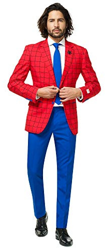 Opposuits Official Marvel Comics Hero Suits - Infinity War Avengers Costume Comes with Pants Jacket and Tie Spiderman