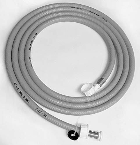 Tuyau d'arrivée d'eau froide de 4,50 m de long avec raccord coudé 3/4 pour raccordement au lave-vaisselle, lave-vaisselle