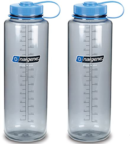 Nalgene Everyday Gourde col large Silo, grau, 2er Set, 1,5 l