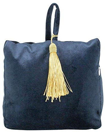 Mars & More Türstopper Sandsack Samt Glanz Türhalter Zugluftstopper Türhalter (Samt Navy)