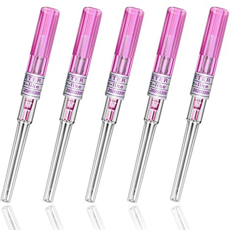 Piercing Nadeln - SOTICA 5PCS 20-Gauge-Piercing-Nadeln IV-Katheternadeln zum Piercings Werkzeug zum Piercingzubehör Piercing-Kit (20G)