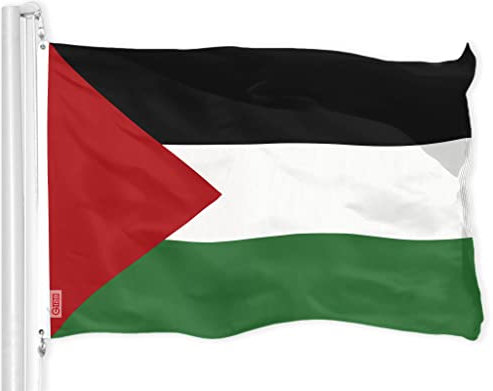 G128 Palestina Bandera Palestina 3X5 Pies 150D Impresa, 150D Interior/Exterior, Colores Vibrantes, Ojales De Latón, Mucho Más Gruesa Y Duradera Que 100D 75D Poliéster