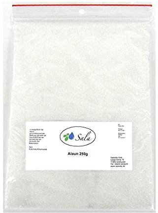 Sala alumbre potásico alumbre sulfato de aluminio potasio 250 g bolsa