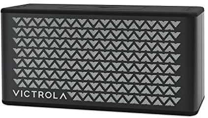 VICTROLA Music Edition 2 Tabletop Bluetooth Speaker, IP67 Water and Dust Resistant, 20 Hour Battery Life, Multi-Speaker Pairing, Premium Sound and Passive Bass Radiator, Black