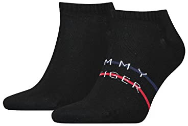 Tommy Hilfiger Herren Sneaker Socken, Schwarz, 39-42 EU