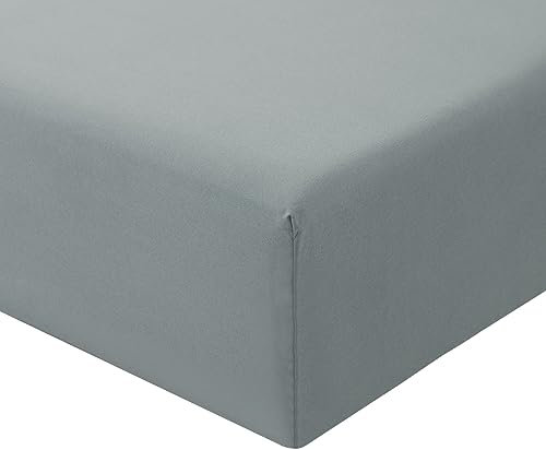 RUIKASI Spannbettlaken 140x200cm Grau Bettlaken - Oeko Tex Spannbetttuch 140x200 Bettbezug, Mikrofaser Betttuch Bett Laken Bezug 140 x 200 Hellgrau 30 cm Tiefe Tasche, Bed Fitted Sheet Bedsheet