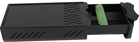 Klopfbox-Schublade, Kaffeesatz-Klopfbehälter mit Rutschfesten Füßen, Edelstahl, Abnehmbare Schublade für Café, Küche, Büro (Schwarz)