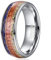 Corato 8mm Herren Wolfram mit Blauer Lapislazuli & Koa Holz & Zerkleinerter Opal Wolfram Ring Größe 57(18.1)