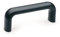 Ganter Normelemente | Bügelgriff Kunststoff - GN 725-120-M8 | Gewinde M8 | Länge: 120mm | Thermoplast (Polypropylen PP) | schwarz