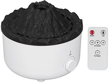 TOPINCN Máquina de Vapor Fría de Aromaterapia Volcánica, Mini Humidificador de Aceites Esenciales Ortable de 560ml, Humidificador Difusor de Aire para el Hogar