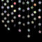 12M Sternengirlande Kreis Punkte Hängend Glitzer Sterne Luftschlangen Hintergrund Konfetti Twinkle Little Star Party Girlanden Geburtstagskranz