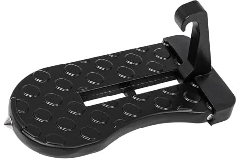 POFET Pedale Pieghevole per portiera per Auto con Gancio Step-up con Martello di Sicurezza per Auto aziendali SUV RV