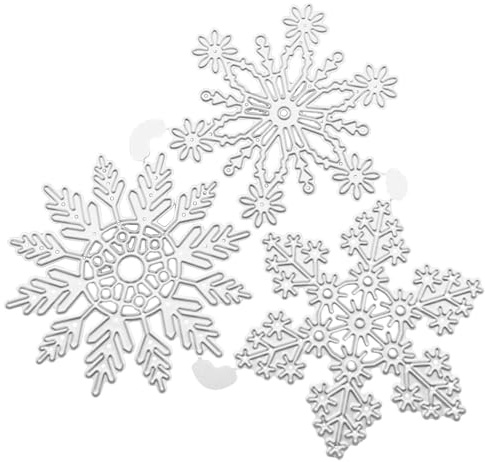 Schneeflocken-Stanzformen für Kartenherstellung, Scrapbooking, Bastelarbeiten, Papierbastelalbum, Basteln, Schneeflocken-Prägung, Stanzformen für Kartenherstellung, Schneeflocken-Briefmarken und