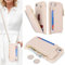 SailorTech Handyhülle für iPhone 7/8 Etui mit Kartenfach, iPhone SE2/SE3 Hülle mit Verstellbarer Halskette, iPhone 7/8/SE 2020/SE 2022 Handytasche mit Reißverschluss Geldbörse - Aprikose