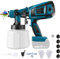 Spruzzatore a batteria compatibile con batteria Makita da 18 V, sistema a spruzzo a batteria con contenitore di colore da 1000 ml, 5 ugelli, 3 modelli di spruzzo, spazzola per la pulizia, guanti e