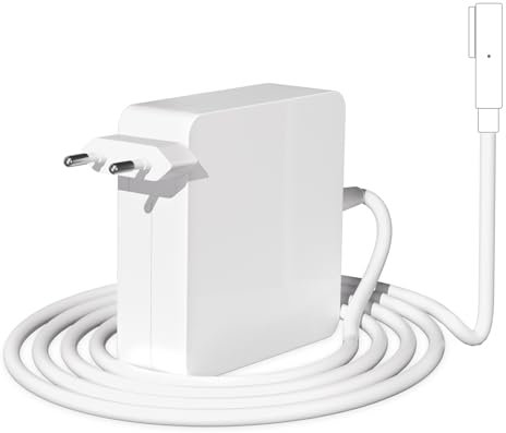 Mac Book Pro Caricabatterie, per Mac Book Pro 60W L-Tip forma Adattatore di Alimentazione del Connettore, per portatile per Mac Book Pro 13 Pollici Prima della metà del 2012 e Mac Book (2006-2010)