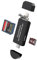 Lector de tarjetas SD para Apple (4 en 1) USB C Lightning Micro USB a Micro SD Card Reader 3.0 Cámara Memory TF Lector de tarjetas de memoria para iPad Pc MacBook Converter para iPhone 15 14 13 12 Pro