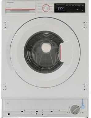 SHARP Lave linge encastrable ESNIB714BWNA, 7 kgs, 15 programmes, 1400 tr/mn