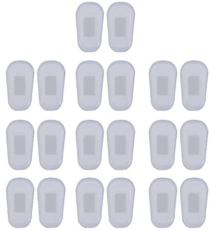 10 Paar Unisex-Nasenpads aus weichem Silikon, zum Einschieben von Brillen, Nasenpads, dünn, für Studenten, Jugendliche