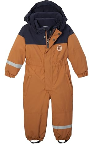 first instinct by killtec Kinder Skioverall/Schneeanzug mit abknöpfbarer Kapuze FIW 39 MNS ONPC, braun, 110/116, 43105-000