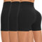 FuelMeFoot Damen Kurze Sporthose High Waist Yoga Sport Shorts Leggings für Sommer Leggins Radlerhose Fitness Hotpants Gym Bike A01-Schwarz/Schwarz/Schwarz S/M