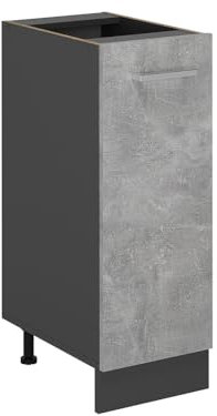 Vicco Apothekerschrank R-Line, Medizinschrank für die Küche, Beton, 30 cm ohne Arbeitsplatte