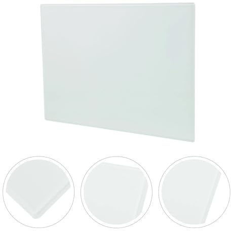 HUWOYG Klarsicht-Schneidebrett Glas-Schneidebrett, Küchenutensilien, klare Obstbretter, kleine Matte, for Kochen, Hacken als Werkzeug Für Die KüChentheke