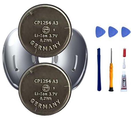 MUKUZI Lot de 2 piles CP1254 A3 compatibles avec Galaxy Buds Live SM-R180 écouteurs sans fil Bluetooth (remplacement pour CP1254 A3)
